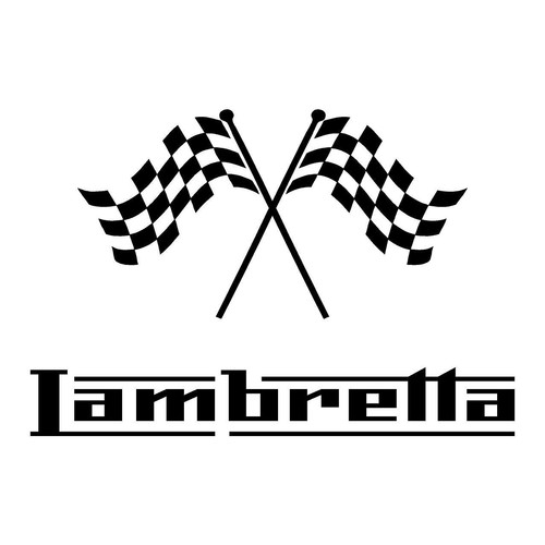 Chequered flag lambretta - chequered,