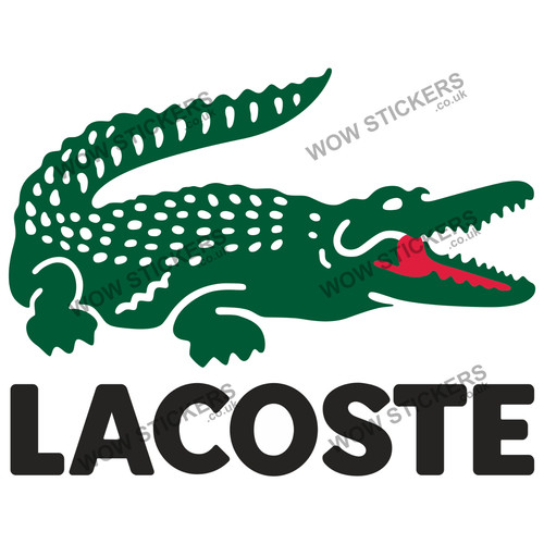 Lacoste sticker car - window, van