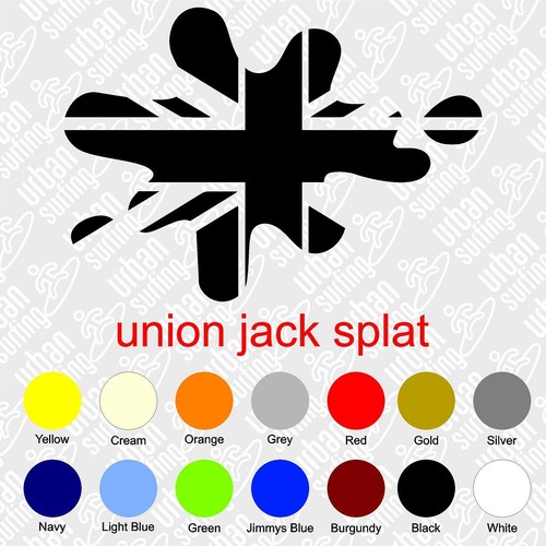 Union jack splat sticker - jack,